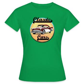 Voiture classique - T-shirt Femme - vert - Devant - AI Model Female 172 dark (172cm)