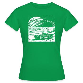 Saturn Ring Racer - Frauen T-Shirt - Kelly Green - Vorne - AI Model Female 172 dark (172cm)