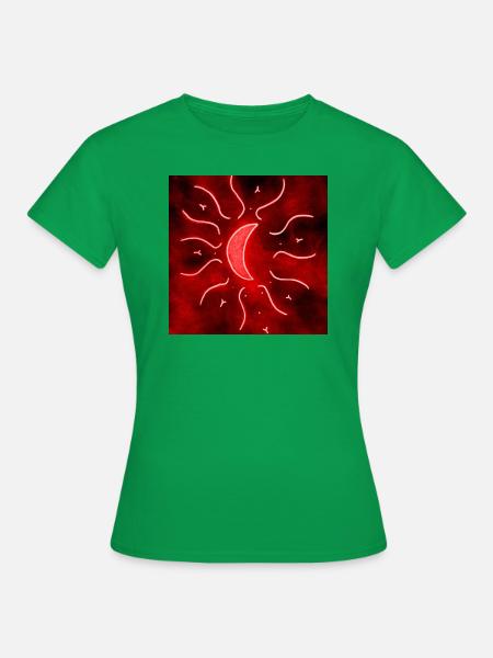 Luna Mandala Roja - Frauen T-Shirt - Kelly Green