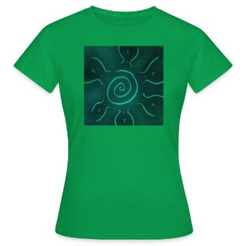 ELEKTRISCHE SONNE - Frauen T-Shirt - Kelly Green - Vorne - AI Model Female 172 dark (172cm)