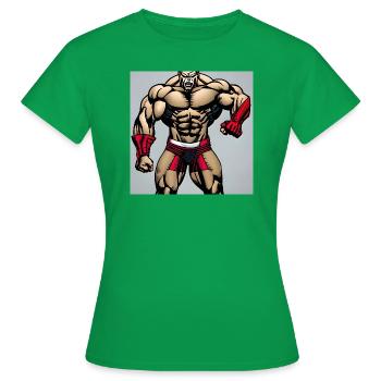 Homme fort - T-shirt Femme - vert - Devant - AI Model Female 172 dark (172cm)
