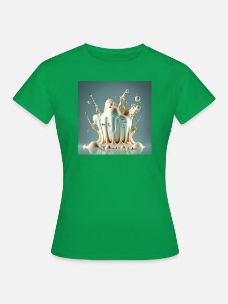 Hüpfende Flüssigkeit - Frauen T-Shirt - Kelly Green