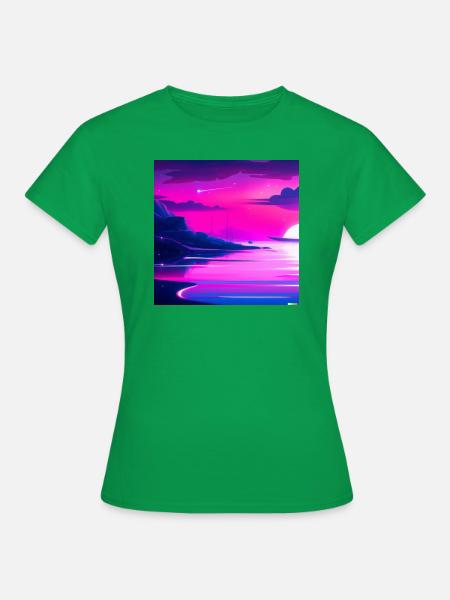 SONNENUNTERGANG - Frauen T-Shirt - Kelly Green