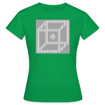 Würfel (Einzeln) - Frauen T-Shirt - Kelly Green - Vorne - AI Model Female 172 dark (172cm)