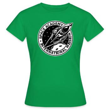 Space Academy International Vintage - Frauen T-Shirt - Kelly Green - Vorne - AI Model Female 172 dark (172cm)