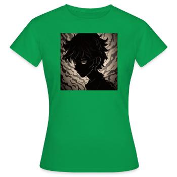 Shadow Anime - Frauen T-Shirt - Kelly Green - Vorne - AI Model Female 172 dark (172cm)