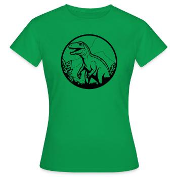 Paléontologie des dinosaures dinosaures Dino - T-shirt Femme - vert - Devant - AI Model Female 172 dark (172cm)