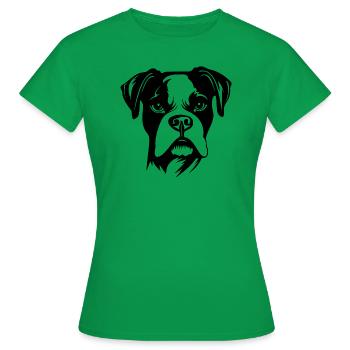 Boxer Dog Dog Breeds - Women's T-Shirt - kelly green - Front - AI Model Female 172 dark (172cm)