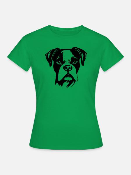 Boxer Hund Hunderasse - Frauen T-Shirt - Kelly Green