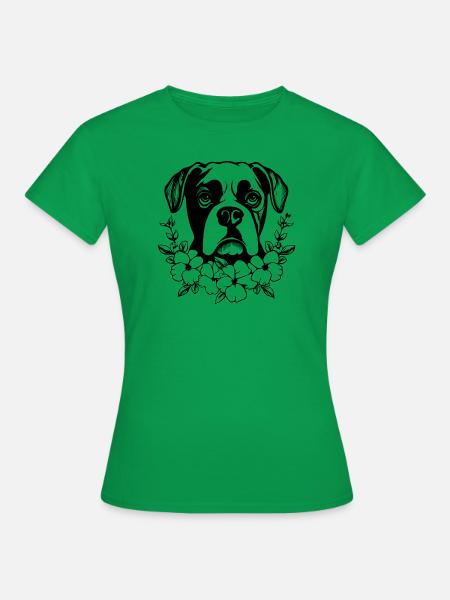 Boxer Hund Hunderasse - Frauen T-Shirt - Kelly Green