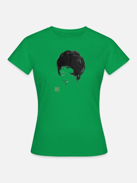 60er Jahre Haarschnitt - Frauen T-Shirt - Kelly Green