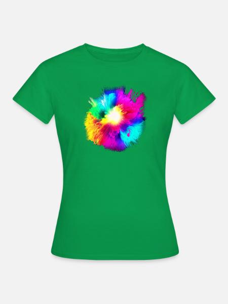 Farbexplosion 2 - Frauen T-Shirt - Kelly Green