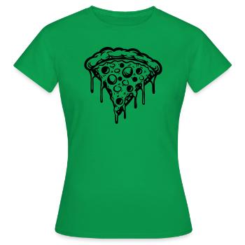 Pizza Fast Food Pizzeria - Frauen T-Shirt - Kelly Green - Vorne - AI Model Female 172 dark (172cm)