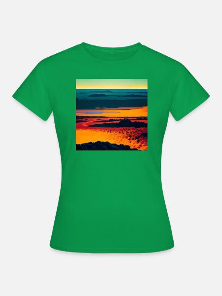 Landschaft - Frauen T-Shirt - Kelly Green