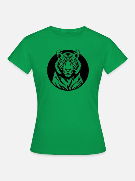 Tiger Raubkatze - Frauen T-Shirt - Kelly Green