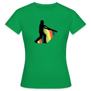 Joueur de cricket Cricket Cricket - T-shirt Femme - vert - Devant - AI Model Female 172 dark (172cm)