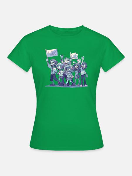 Zombie-Protestmarsch - Frauen T-Shirt - Kelly Green