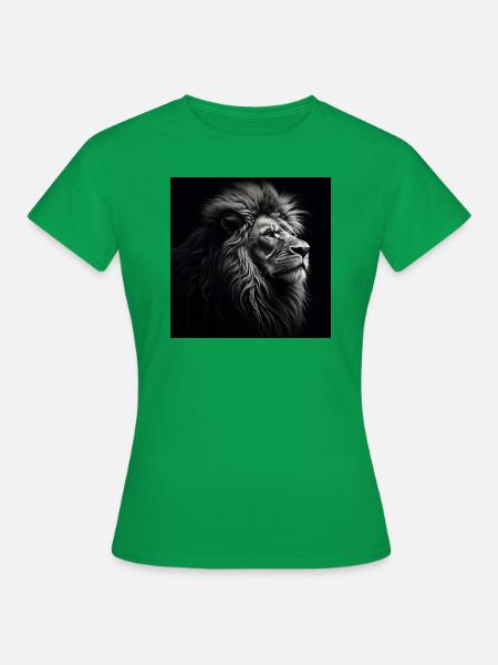 Schöner Löwenkopf König der Tiere - Frauen T-Shirt - Kelly Green