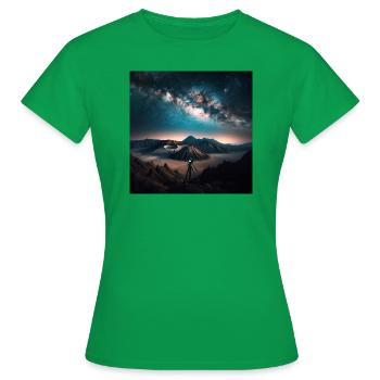 Milchstraße - Frauen T-Shirt - Kelly Green - Vorne - AI Model Female 172 dark (172cm)