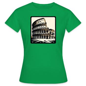Colosseum in Rome - Women's T-Shirt - kelly green - Front - AI Model Female 172 dark (172cm)