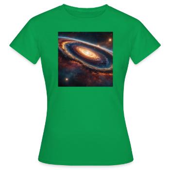 Galaxy - Frauen T-Shirt - Kelly Green - Vorne - AI Model Female 172 dark (172cm)