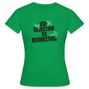 UTILISER LE REJET COMME REDIRECTION - T-shirt Femme - vert - Devant - AI Model Female 172 dark (172cm)