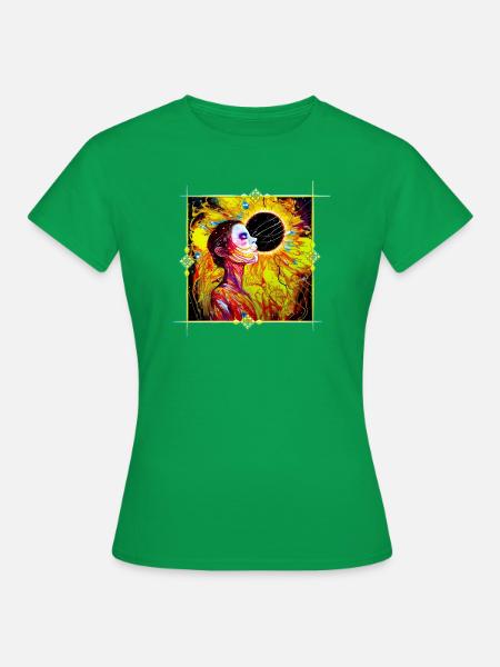 Sun Goddess / Sonnengöttin - Frauen T-Shirt - Kelly Green