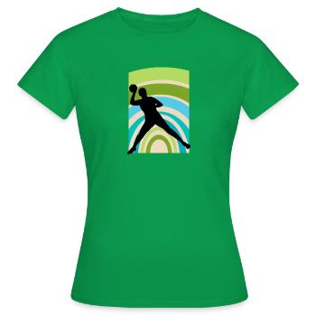 Équipe de sports de balle - T-shirt Femme - vert - Devant - AI Model Female 172 dark (172cm)