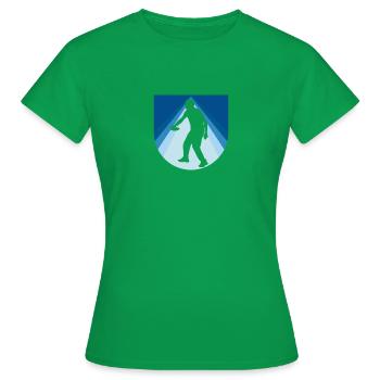 Disc Golfer Disc Golf Disc - Women's T-Shirt - kelly green - Front - AI Model Female 172 dark (172cm)
