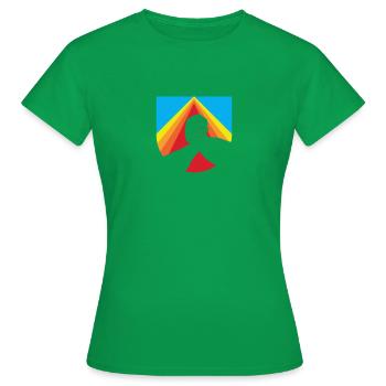 Bras de fer homme fort - T-shirt Femme - vert - Devant - AI Model Female 172 dark (172cm)