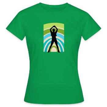 Exercice d’entraînement - T-shirt Femme - vert - Devant - AI Model Female 172 dark (172cm)