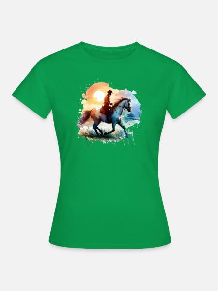 Cowboystile - Frauen T-Shirt - Kelly Green