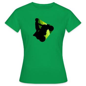 VTT Cascadeur Cascadeur - T-shirt Femme - vert - Devant - AI Model Female 172 dark (172cm)