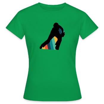Cricketer Cricket Team Sports - Women's T-Shirt - kelly green - Front - AI Model Female 172 dark (172cm)