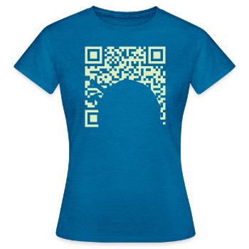 Astronomie Astrophysik Astrophysik - Frauen T-Shirt - Antikblaues Saphir meliert - Vorne - AI Model Female 172 dark (172cm)