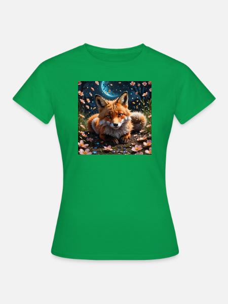 Süßer Fuchs - Frauen T-Shirt - Kelly Green