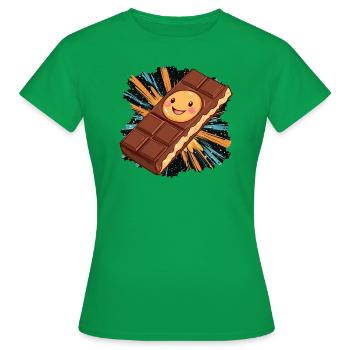 Chocolate Chocolate Cocoa - Women's T-Shirt - kelly green - Front - AI Model Female 172 dark (172cm)