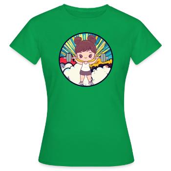 Training Trainieren Fitness - T-shirt Femme - vert - Devant - AI Model Female 172 dark (172cm)