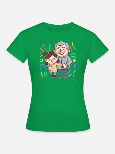 Opa Enkelkind - Frauen T-Shirt - Kelly Green