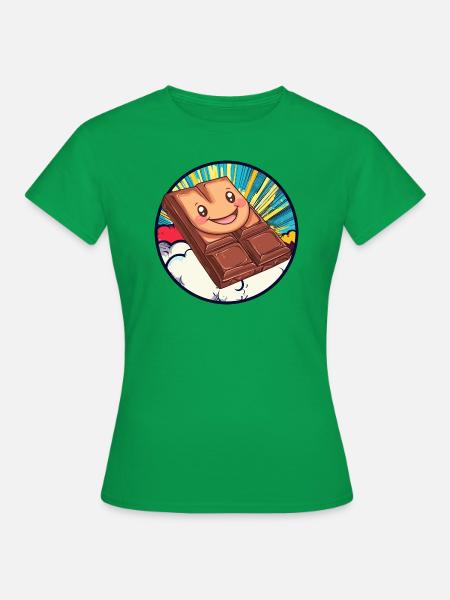 Schokolade Lecker - Frauen T-Shirt - Kelly Green
