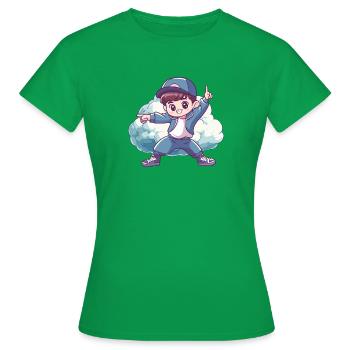 Breakdance Breakdancer Beatbox - T-shirt Femme - vert - Devant - AI Model Female 172 dark (172cm)