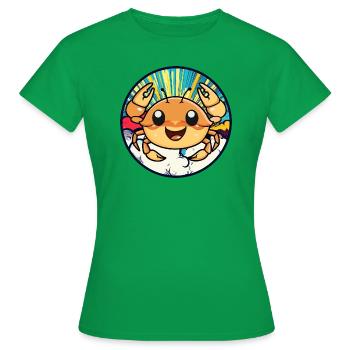 Crabe, Crevette, Crustacés - T-shirt Femme - vert - Devant - AI Model Female 172 dark (172cm)