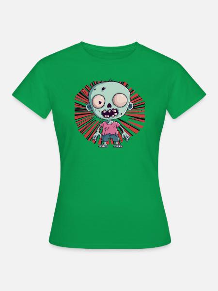Zombie Jäger - Frauen T-Shirt - Kelly Green