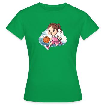 Basketball Streetball Korb - Frauen T-Shirt - Kelly Green - Vorne - AI Model Female 172 dark (172cm)