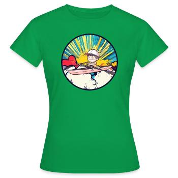 Kayak Canoë Eau vive - T-shirt Femme - vert - Devant - AI Model Female 172 dark (172cm)