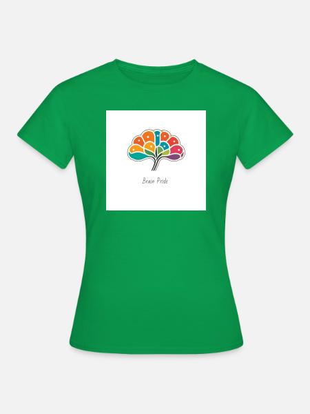 Buntes Gehirn - Frauen T-Shirt - Kelly Green