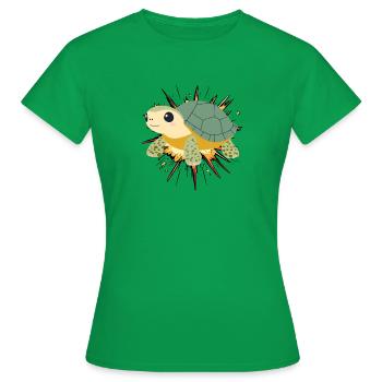 Tortue Schildkröte Tortuga - T-shirt Femme - vert - Devant - AI Model Female 172 dark (172cm)