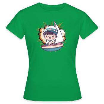 Régate de voile - T-shirt Femme - vert - Devant - AI Model Female 172 dark (172cm)