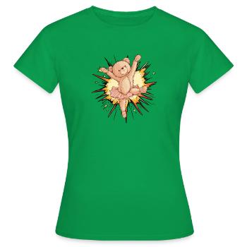 Ballerina Tänzerin - Frauen T-Shirt - Kelly Green - Vorne - AI Model Female 172 dark (172cm)