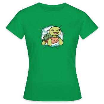 Tortue Tortuga - T-shirt Femme - vert - Devant - AI Model Female 172 dark (172cm)